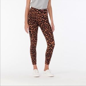 NEW J. Crew High Rise 7/8 Leopard Print Leggings Small
